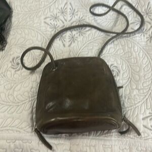 Small olive green Hobo crossbody purse
